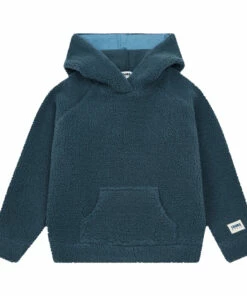 Budget 🎉 Sheepskin Hoodie Blue Lours Paris Fashion Teen, Children 🌟