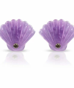 Discount 🎉 Shell Earrings Lilac Milk x Soda Fashion Children 🎁