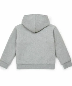 Budget 👏 Sherpa-Lined Organic Cotton Zip Hoodie Heather grey Bonton Fashion Children ⭐ -Outlet Kids' Fashion Store sherpa lined organic cotton zip hoodie heather grey bonton fashion children 2