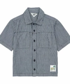 Budget ⭐ Shirt Denim Hundred Pieces Fashion Teen, Children 👍