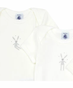Cheap 👍 Short Sleeve Baby Bodysuits - Set of 5 White Petit Bateau Fashion Baby, Children ⌛ -Outlet Kids' Fashion Store short sleeve baby bodysuits set of 5 white petit bateau fashion baby children 2