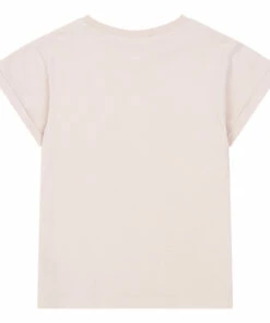Best Pirce ⌛ Organic Cotton T-shirt Pale pink Hundred Pieces Fashion Teen, Children 🔔 -Outlet Kids' Fashion Store short sleeve organic cotton t shirtorganic cotton t shirt pale pink hundred pieces fashion teen children 2
