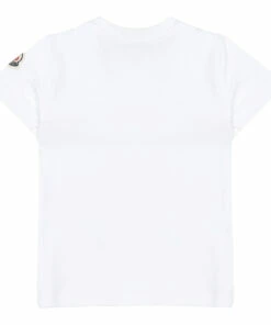 Hot Sale ⭐ Short Sleeve T-Shirt White Moncler Fashion Baby, Children 🛒 -Outlet Kids' Fashion Store short sleeve t shirtshort sleeve t shirt white moncler fashion baby children 1