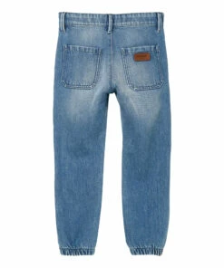 Buy 🎁 Skater Elastic Waist Chino Trousers Denim blue Finger in the nose Fashion Teen, Children 🎁 -Outlet Kids' Fashion Store skater elastic waist chino trousers denim blue finger in the nose fashion teen children 2