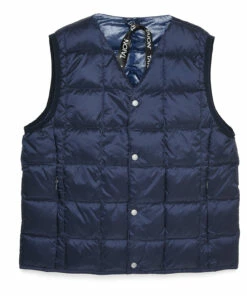 New 🔥 Sleeveless Down Vest Navy blue Taion Fashion Teen, Children 🤩