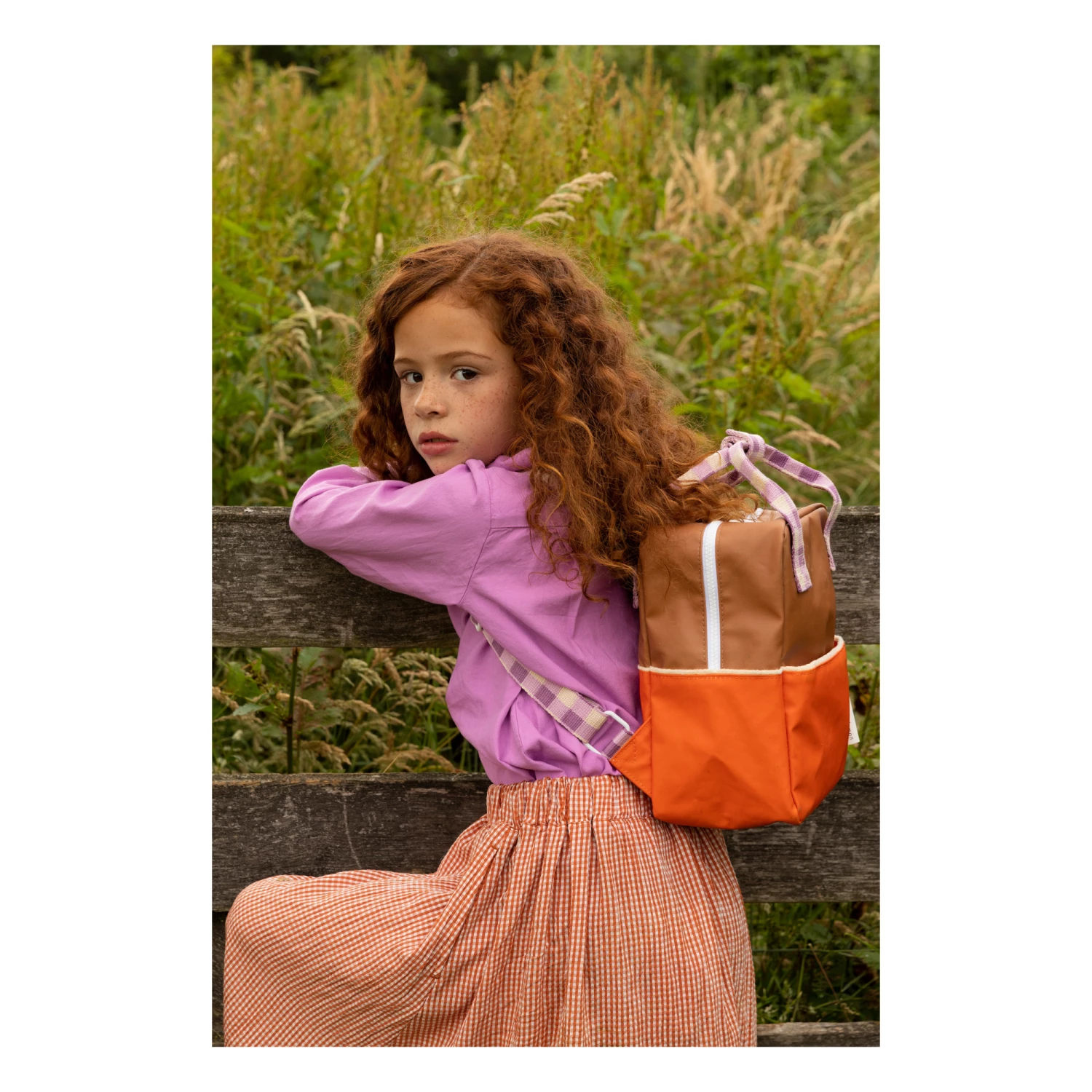 Flash Sale π Small Colour Blocking Backpack Orange Sticky Lemon Fashion Teen, Children π― 2 Flash Sale π Small Colour Blocking Backpack Orange Sticky Lemon Fashion Teen, Children π― - Image 2