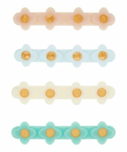 Best Pirce 🌟 Small Flower Hair Clips - Set of 4 Blue Mimi & Lula Fashion Children 🛒