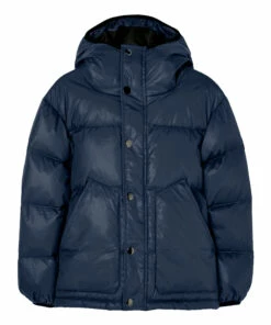 Budget 💯 Snowflow Down Jacket Navy blue Finger in the nose Fashion Teen, Children 🤩