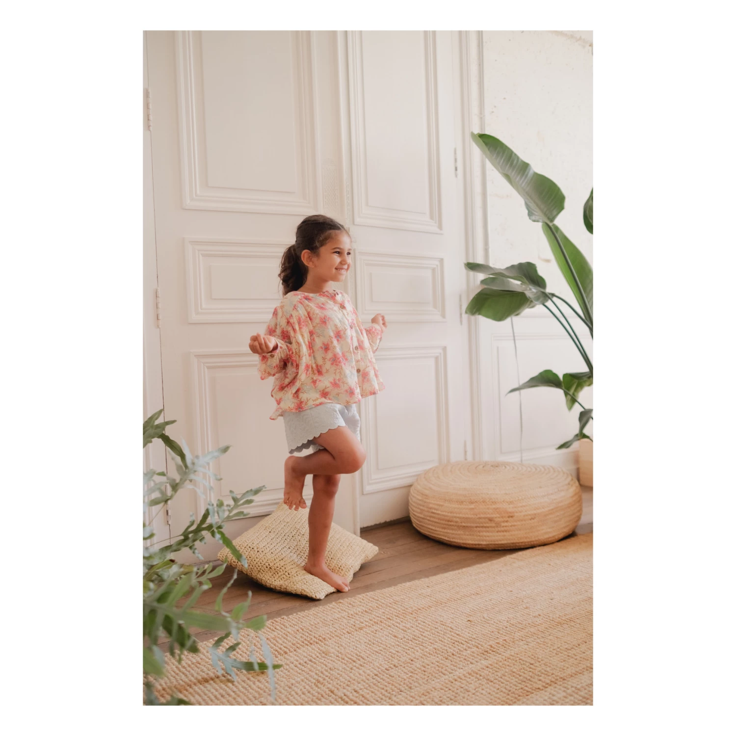 Buy ๐ Souniya Embroidered Quilted Shorts Light blue Louise Misha Fashion Teen, Children ๐ 3 Buy ๐ Souniya Embroidered Quilted Shorts Light blue Louise Misha Fashion Teen, Children ๐ - Image 3