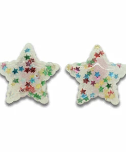 Top 10 🛒 Sparkly Star Earrings White Milk x Soda Fashion Children 😍