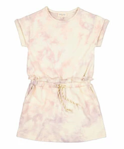 Budget 🔔 Sprint Tie-Dye Fleece 👗 Dress Ecru Louis Louise Fashion Children ✔️