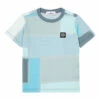 Coupon 👏 Squares T-shirt Grey Stone Island Fashion Teen, Children 🔥