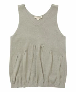 Best deal ⭐ Stipa Linen and Cotton Knit Top Grey Caramel Fashion Children 🔔