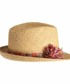 Budget 😍 Straw hat with pom-pom Obi Obi Fashion Children 🧨
