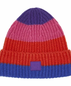 Discount 👍 Striped Beanie Blue Acne Studios Fashion Children 🛒