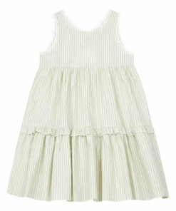 Discount 🧨 Striped 👗 Dress Green Zhoe & Tobiah Fashion Children 🛒