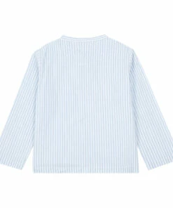 New 👏 Striped Kurta Shirt Blue Zhoe & Tobiah Fashion Baby, Children 🤩 -Outlet Kids' Fashion Store striped kurta shirt blue zhoe tobiah fashion baby children 2