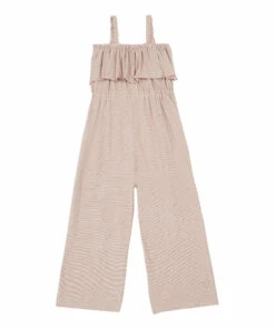 Best reviews of ❤️ Striped Lurex Jersey Jumpsuit Pale pink Zhoe & Tobiah Fashion Children 🧨