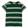 Buy 😍 Striped Organic Cotton Slub T-shirt Dark green Emile et Ida Fashion Children 🔥