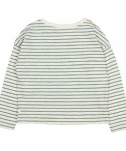 Coupon ❤️ Striped Organic Cotton Slub T-shirt Green water Búho Fashion Children ✨ -Outlet Kids' Fashion Store striped organic cotton slub t shirt green water b uacute ho fashion children 2
