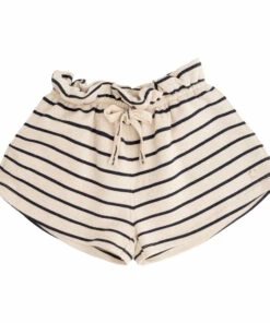 Top 10 ⭐ Striped Organic Fleece Shorts Navy blue Tocoto Vintage Fashion Children 😀