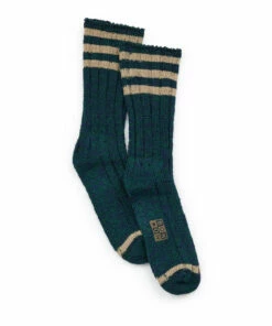 Outlet ✔️ Striped 🧦 Socks Dark green Bonton Fashion Children 🛒