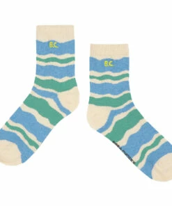 Best Sale ✔️ Striped 🧦 Socks Ecru Bobo Choses Fashion Children ⌛