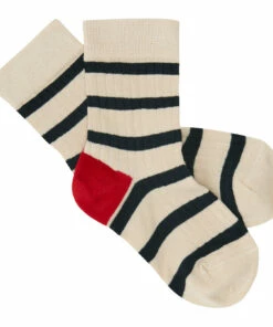 Promo 🌟 Striped 🧦 Socks Navy blue FUB Fashion Teen, Baby, Children 🛒