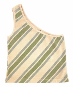 Deals 😀 Striped Terry Cloth Top Beige Longlivethequeen Fashion Teen, Children ✨