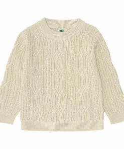Cheapest 😀 Structure Organic Cotton Jumper Ecru FUB Fashion Children ✔️