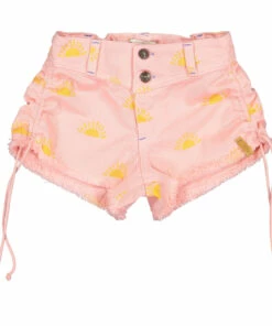 Discount 🔔 Sun Shorts Pale pink Piupiuchick Fashion Teen, Children 🎉