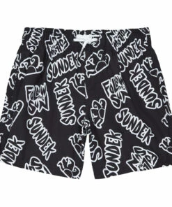 Best Sale ❤️ Sundek Logo Swimming Shorts Black Sundek Fashion Teen, Children 🛒