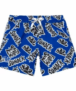 Cheapest ❤️ Sundek Logo Swimming Shorts Electric blue Sundek Fashion Teen, Children ✨