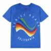 New 🎁 Surf T-shirt Indigo blue Californian Vintage Fashion Teen, Children 🎉
