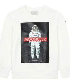 Best deal 🔔 Sweatshirt Ecru Moncler Fashion Teen, Children 🛒