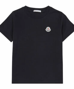 Best Pirce 🔥 T-shirt Black Moncler Fashion Teen, Children ✔️