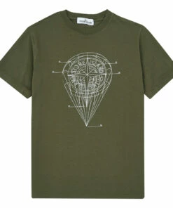 Best deal 😀 T-shirt Khaki Stone Island Fashion Teen, Children 🎉