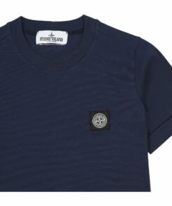 Coupon 👏 T-shirt Logo Navy blue Stone Island Fashion Teen, Children 🔥 -Outlet Kids' Fashion Store t shirt logot shirt logo navy blue stone island fashion teen children 1