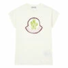 Top 10 ⌛ T-shirt White Moncler Fashion Teen, Children ❤️