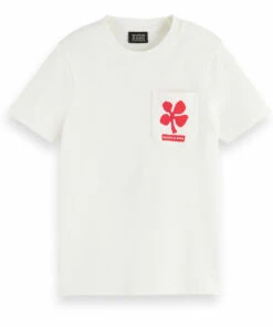 Outlet 🤩 T-shirt White Scotch & Soda Fashion Teen, Children ✔️