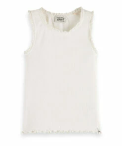 Cheap ⌛ Tank Top White Scotch & Soda Fashion Teen, Children 🎉