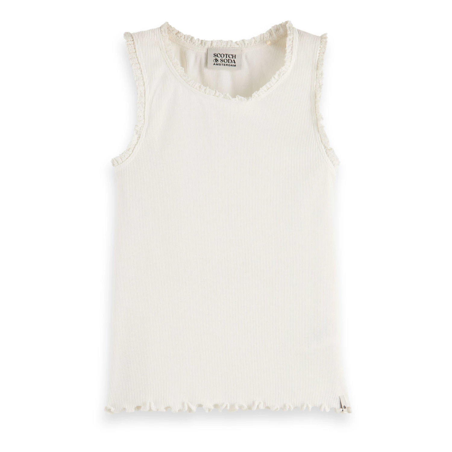 Cheap ⌛ Tank Top White Scotch & Soda Fashion Teen, Children 🎉 1 Cheap ⌛ Tank Top White Scotch & Soda Fashion Teen, Children 🎉