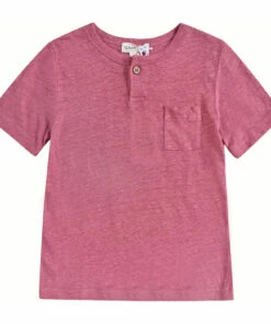 Hot Sale 👏 Tazo Linen T-Shirt Raspberry red Louise Misha Fashion Children 😀