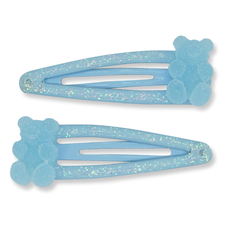 Wholesale โค๏ธ Teddy Bear Hair Clips Blue Milk x Soda Fashion Children ๐ 1 Wholesale โค๏ธ Teddy Bear Hair Clips Blue Milk x Soda Fashion Children ๐