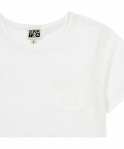 Wholesale 👏 Teddy Organic Cotton T-shirt Ecru Bonton Fashion Children 🛒 -Outlet Kids' Fashion Store teddy organic cotton t shirtteddy organic cotton t shirt ecru bonton fashion children 1