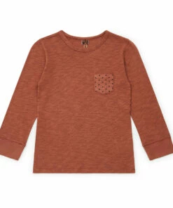 Discount 🛒 Teeg Organic Cotton Slub T-shirt Caramel Bonton Fashion Children 👏