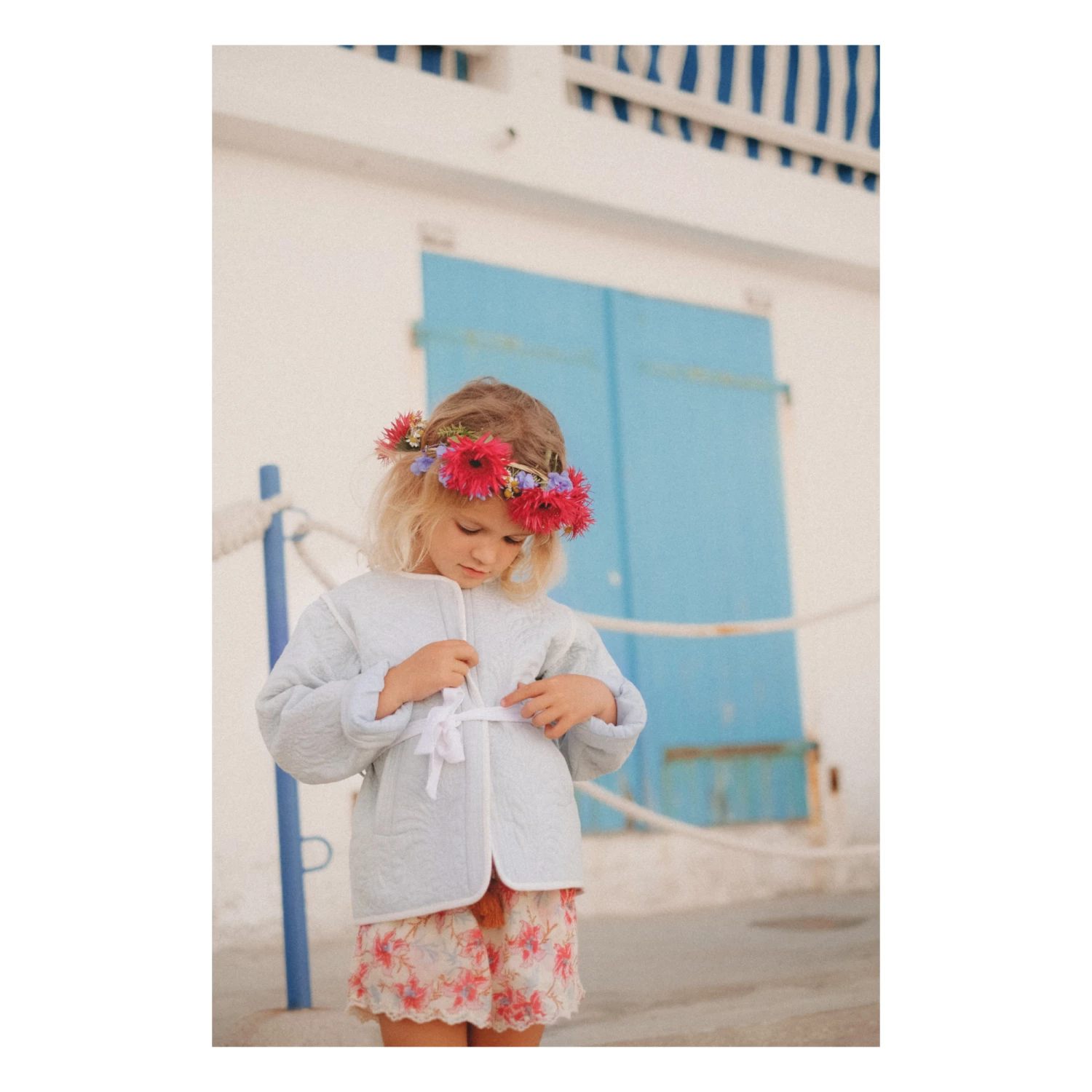 Brand new ๐ Teliani Embroidered Quilted Jacket Blue Louise Misha Fashion Teen, Children โญ 4 Brand new ๐ Teliani Embroidered Quilted Jacket Blue Louise Misha Fashion Teen, Children โญ - Image 4