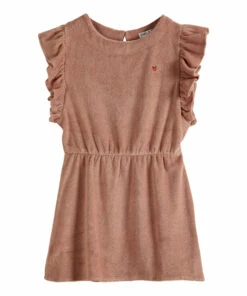 Buy 🤩 Terry Cloth Frill 👗 Dress Peach Emile et Ida Fashion Children 😀