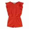 New 🛒 Terry Cloth Frill Playsuit Red Emile et Ida Fashion Children ⭐