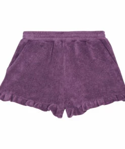 Outlet 💯 Terry Cloth Frill Shorts Purple Emile et Ida Fashion Children ✔️